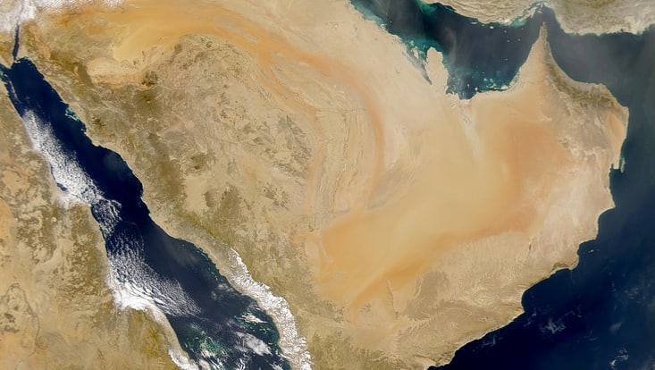 Landkarte arabische Halbinsel